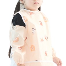 BEBE CHOUETTE 圖案一體式無袖美術圍裙袖套組, 啾啾樂園