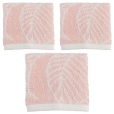 Gemini 双星毛巾 雪之桃中空紗方巾 35 x 34cm, 3條, 粉色