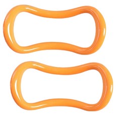 Elsso PP硬式多色居家瑜珈環, 2個, 橘色