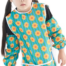 BEBE CHOUETTE 圖案一體式無袖美術圍裙袖套組, 週日氛圍