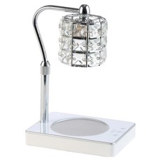 에인디 핸드메이드 높이 불빛 조절 루시드 터치타이머 캔들워머, 실버 화이트