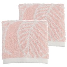 Gemini 双星毛巾 雪之桃中空紗毛巾 棉紗 76 x 34cm, 粉色, 2條