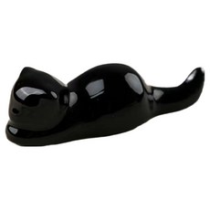 DS TRADING 端雅硯滴 貓咪圖案 黑色, 1個