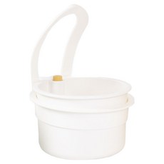 UNIQUE HOUSE HOME DECO 按壓式廚餘垃圾桶, 白色, 1個