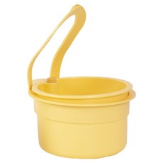 UNIQUE HOUSE HOME DECO 按壓式廚餘垃圾桶, 黃色, 1個