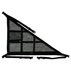 Chronicle 露營族車頂縫隙收納網袋 網狀置物袋 適用所有車型 中央支撐強化 雙口袋, 黑色, 1個