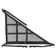 CRONICLE 露營族車頂縫隙收納網袋網子包 整車車輛適用 中心支撐強化型, 1個, 黑色