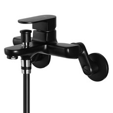 이누스 블랙 욕조 샤워 수전 K-0330B 방문설치, 1개