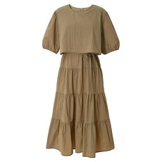 에이비에프지 여성용 허리 리본 캉캉 플레어 원피스 AFZ5MO46