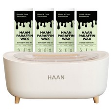 韓國 HAAN MIONDAM溫感石蠟熱療機 HJB-5000 + 家用手足護理石蠟 麝香葡萄 4入組, 1套