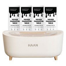 韓國 HAAN Miondam 巴拿芬熱蠟機 HJB-5000 + 白色石蠟 4入組, 1套