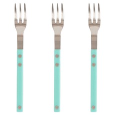 Bogen Brisha 餐具緞面茶叉, 薄荷, 3個