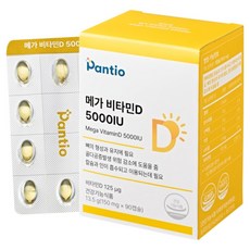판티오 메가 비타민D 5000IU 13.5g, 1개, 90정