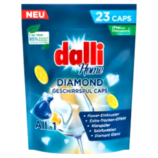 dalli 達麗 洗碗機用鑽石淨亮洗碗凝珠 全機型適用 23顆, 500g, 1袋