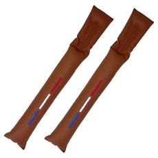 SOTT 자동차 시트 틈새쿠션, 2개, 브라운 + 레드블루