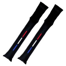 SOTT 자동차 시트 틈새쿠션, 2개, 블랙 + 레드블루