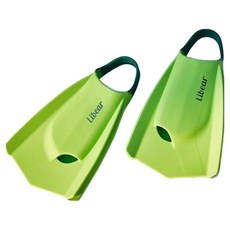 Libear Aquarex 鴨掌短蛙鞋 自由潛水 浮潛, 綠色 + 深綠色