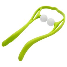 캐롤링 경추 목 마사지기 핸드 클램프 수동 마사지기, 그린, 1개