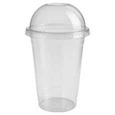 이로울생활 92mm PET컵 480ml x 100p + 돔 리드 100p 세트, 1세트