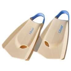 Libear Aqualix蛙鞋 短鰭 自由潛水浮潛, 象牙色+藍色