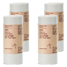 MUJI 無印良品 再生聚乙烯垃圾袋4件組 L 4捲, 20L, 1組