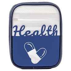 Living Pocket 攜帶式急救藥品透明收納包 藍色 S, 1個