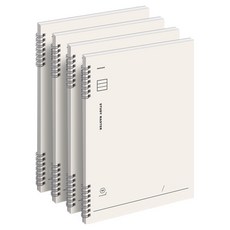 뮤니드 스프링 7.5mm 라인 노트, 아이보리, 4개