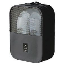 菓拉小舖 旅行便攜鞋包, 黑色, 1個