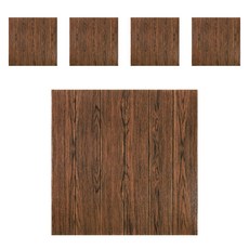 WE CHAMP 木紋3D防撞牆貼 WTB-695, 黑桃木紋, 5片