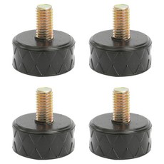 ALLGORR 矽膠可調節腳 8mm 螺絲, 黑色, 4個