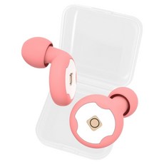 Luneon 現代防噪音睡眠耳塞 粉紅色PP收納盒, 1個, 2入