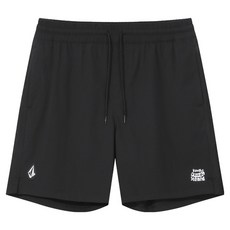 Volcom 男士 Essential 衝浪短褲 VA252SP202, 黑色