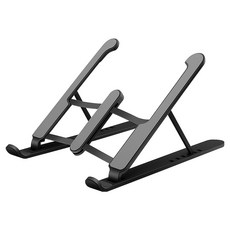 리빙포켓 높이조절 접이식 노트북거치대, 블랙, ks-7604