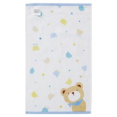 奇哥 超柔紗毛巾/寶寶毛巾/澡巾 48 x 28cm, 藍色, 1條