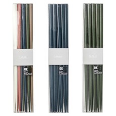 TAMAKI 堅固現代感筷子3種 x 5p套組, 1套, 混色, 海軍藍, 綠色, 筷子3種 x 5p