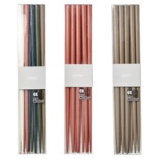 TAMAKI 堅固現代感筷子3種 x 5p套組, 1套, 混色, 紅色, 摩卡, 筷子3種 x 5p