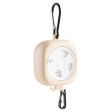 Monlico 便攜式旅行露營曬衣繩 10m, 1個, 米色