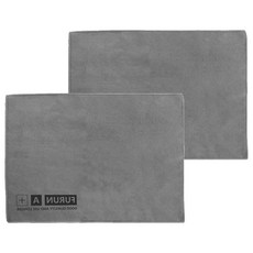 Jieum& 多用途玻璃室內毛巾 30 x 40 cm, 2個, 灰色