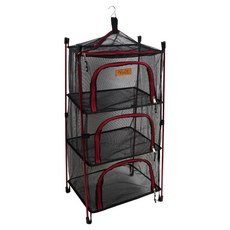 Nuit 努特 站立式鋁合金餐廚方形吊籃 NTF270, 黑色, 3層, 1個