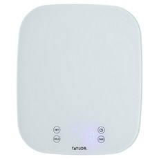美國 TAYLOR 防潑水料理電子秤, 14kg, KCA389, 白色