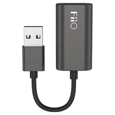 FIIO 飛傲 USB電源訊號分離線, 黑色, LA-UA1, 1條