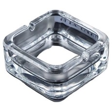 Casrich高級豪華設計菸灰缸 9.4*9.4*4cm, 透明, 1個