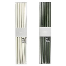 TAMAKI 堅固耐用現代風格筷子 2款 x 5雙組, 1套, 白色, 綠色, 筷子 2款 x 5雙