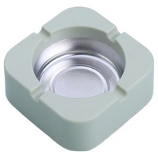 Cashrich 北歐風格方形菸灰缸 9 x 9 x 3.5 cm, 綠色, 1個