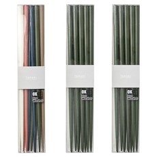 TAMAKI 堅固現代感筷子3種 x 5p套組, 1套, 混色, 綠色, 綠色, 筷子3種 x 5p