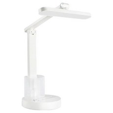 aibo 多角度觸控 筆筒折疊 USB 充電檯燈, 白色