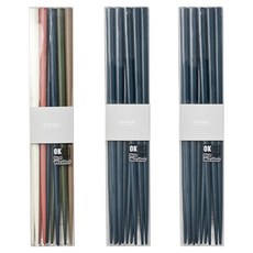 TAMAKI 堅固現代感筷子3種 x 5p套組, 1套, 混色, 海軍藍, 海軍藍, 筷子3種 x 5p