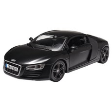마이스토 1:24 아우디 R8 자동차 다이캐스트 모형, 블랙, 1개
