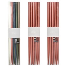 TAMAKI 堅固現代感筷子3種 x 5p套組, 1套, 混色, 紅色, 紅色, 筷子3種 x 5p