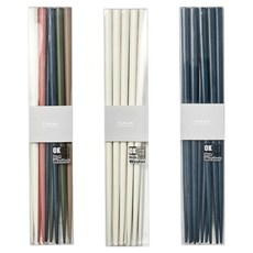 TAMAKI 堅固現代感筷子3種 x 5p套組, 1套, 混色, 白色, 海軍藍, 筷子3種 x 5p